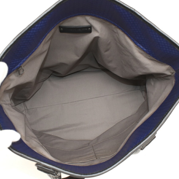 Bottega Veneta Intreccio Mirage Leather Tote Bag Blue Khaki Green Orange - Picture 8 of 9